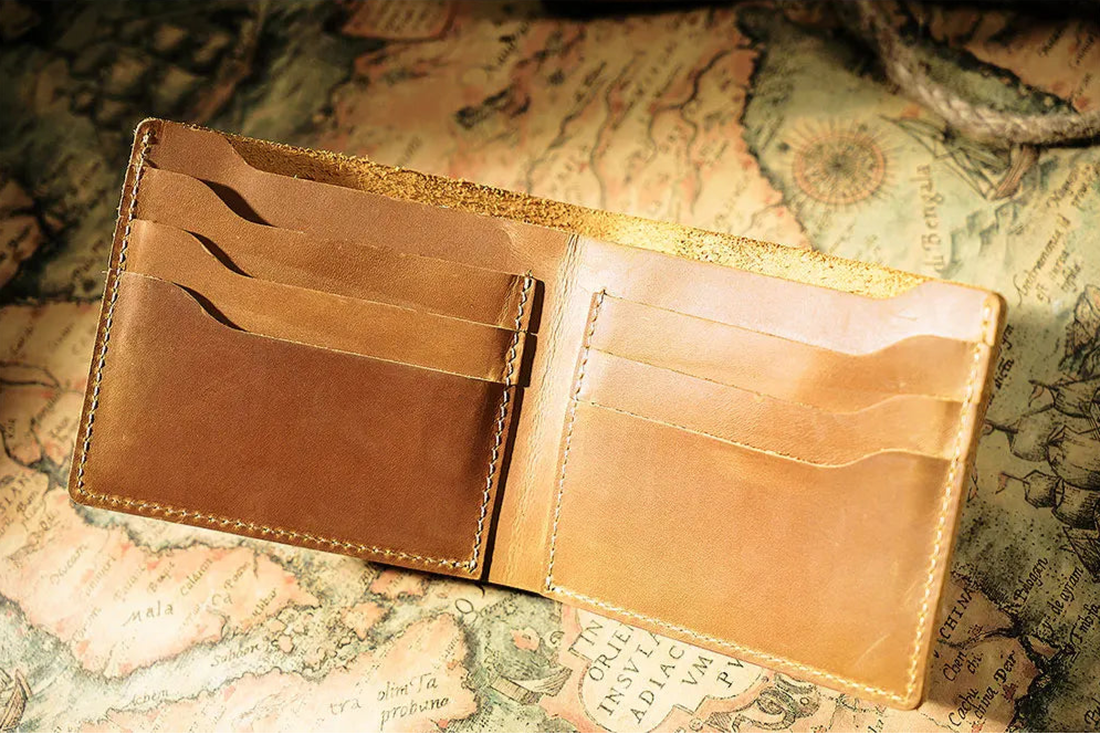 Vintage Genuine Leather Bifold Wallet