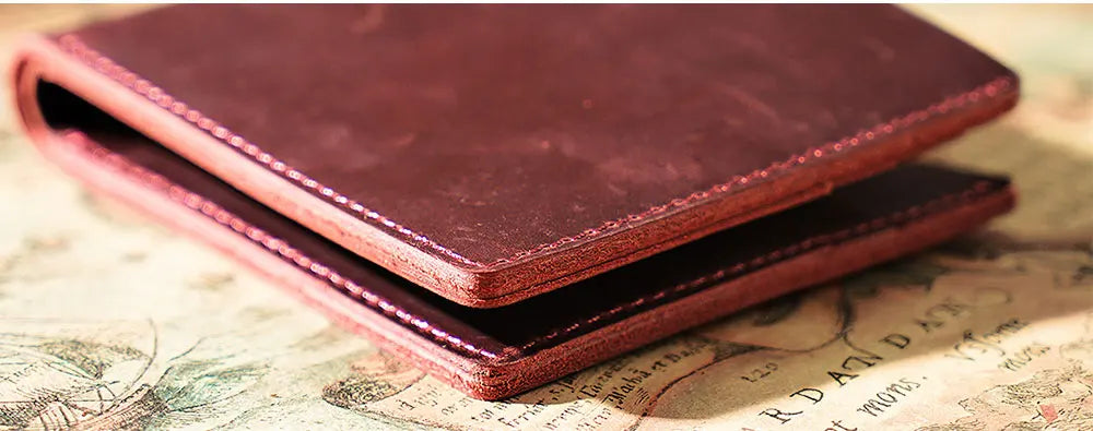 Vintage Genuine Leather Bifold Wallet