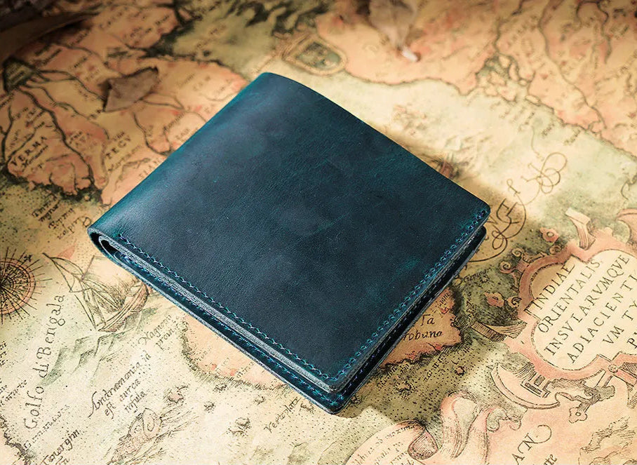 Vintage Genuine Leather Bifold Wallet